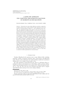 A level set approach for computing discontinuous s
