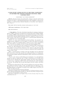 A near-tight lower bound on the time complexity of