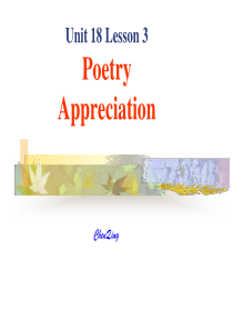 Unit18 lesson 3 Poetry课件(北师大版选修6)