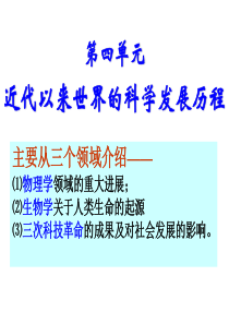 高二历史物理学的重大进展(1)