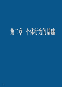 第2章__个体行为基础   上课