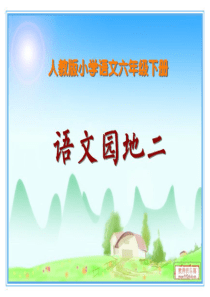 小学六年级语文下册《语文园地二》(精品课件)ppt