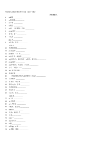 2014外研版七年级下册英语单词表(默写版)