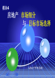 房地产市场细分与目标市场选择