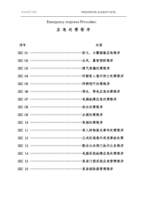 酒店应急处理程序(开业后)
