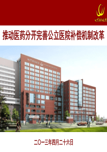 陈勇-推动医药分开完善公立医院补偿机制改革