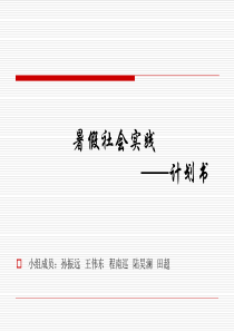 暑假社会实践