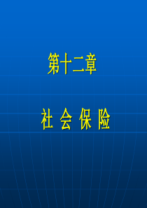 保险学原理与实务_12社会保险
