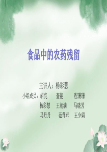 食品中的农药残留修改版