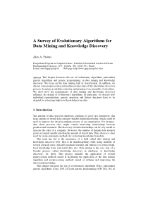 A survey of evolutionary algorithms for data minin