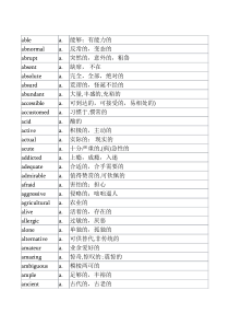 最新高中英语词汇分类大全——按词性分类(共185页)