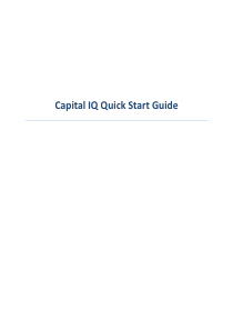 Capital-IQ-Quick-Start-Guide