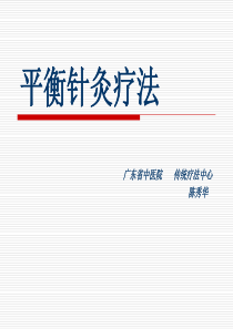 平衡针资料