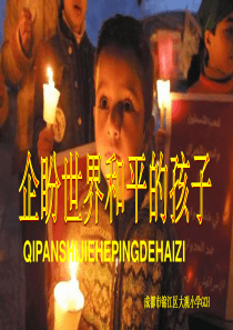 74六语文上《企盼世界和平的孩子》