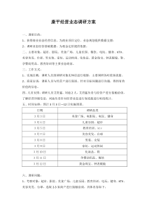 经营业态调研方案