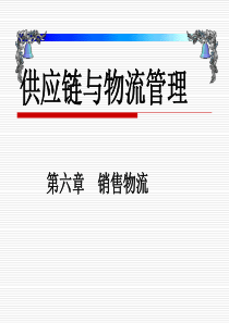 第六章  销售物流