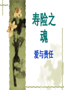 寿险之魂(爱与责任)