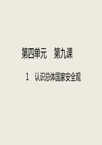 认识总体国家安全观