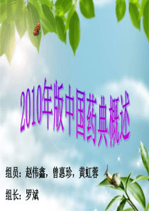2010年版中国药典概述