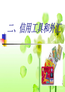 信用工具和外汇1