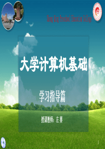 大学计算机基础教程学习指导模板