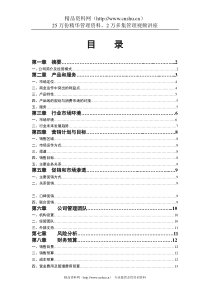 鑫龙酒业计划书（DOC 17页）