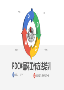 PDCA循环工作方法培训PPT模版