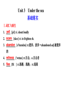 高考英语一轮复习 Book7 Unit 3  Under the sea