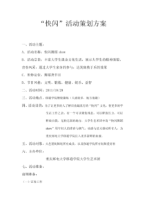 快闪活动策划方案-精品完整版