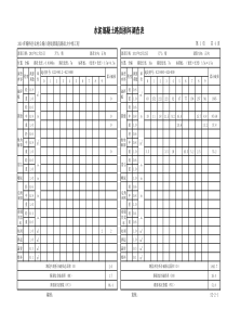 水泥混凝土路面损坏调查表