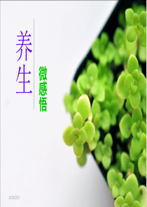 养生・微感悟