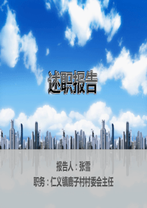 大学生村官述职报告