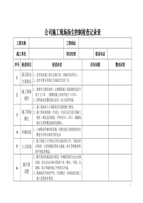 施工现场扬尘控制检查记录表