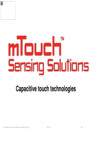 mTouch电容触摸屏解决方案