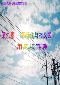 2.4北师大版七年级数学下册用尺规做线段和角资料