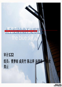大学校园不文明现象p
