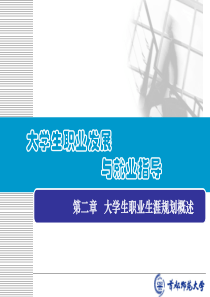 大学生职业生涯规划概述