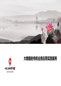 大数据的传统业务应用实践案例