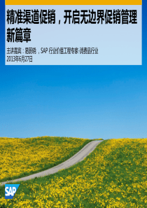 SAPCRM促销管理