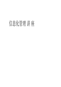 公司信息化管理讲座