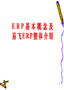 易飞ERP基本概念及整体介绍ppt