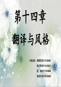 翻译概论-Presentation