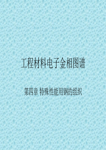 四  特殊性能用钢的组织