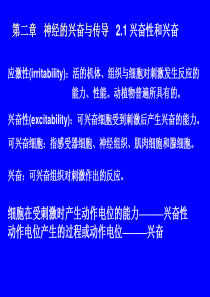 60第二章 神经的兴奋与传导