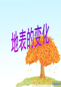 6地表的变化