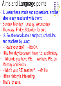 unit 9 my favorite subject is science  A 2d 课件