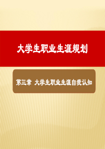 第三章大学生职业生涯规划自我认知下
