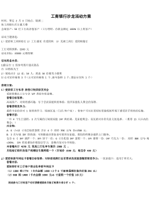 工商银行沙龙活动方案