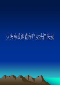 火灾事故调查程序