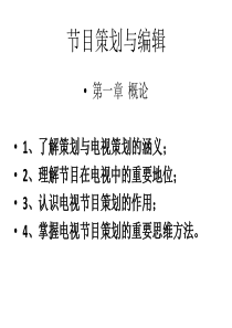 节目策划与营销